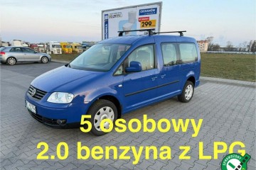 VW Caddy MAXI 2.0MPI LPG Nowy Gaz 5 osobowy